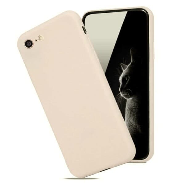 Tunt iPhone 6/7/8/SE Skal Mobilskal 1mm TPU Beige