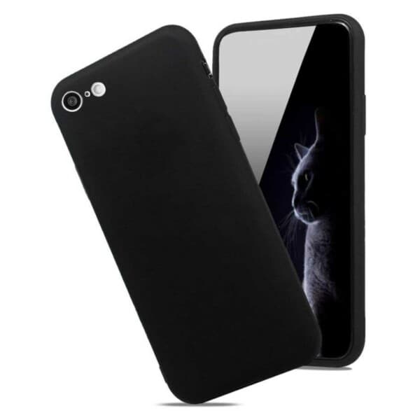 Ohut iPhone 6/7/8/SE Shell Mobile Shell 1mm TPU Black