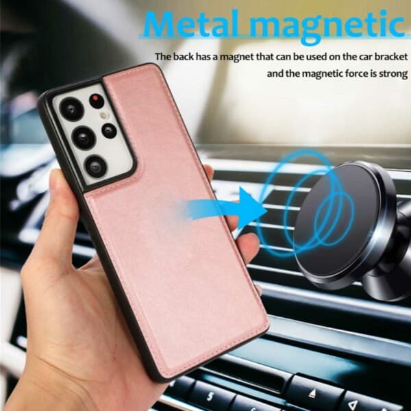Samsung Galaxy S23 2-i-1 Magnetiskt Plånboksfodral Svart