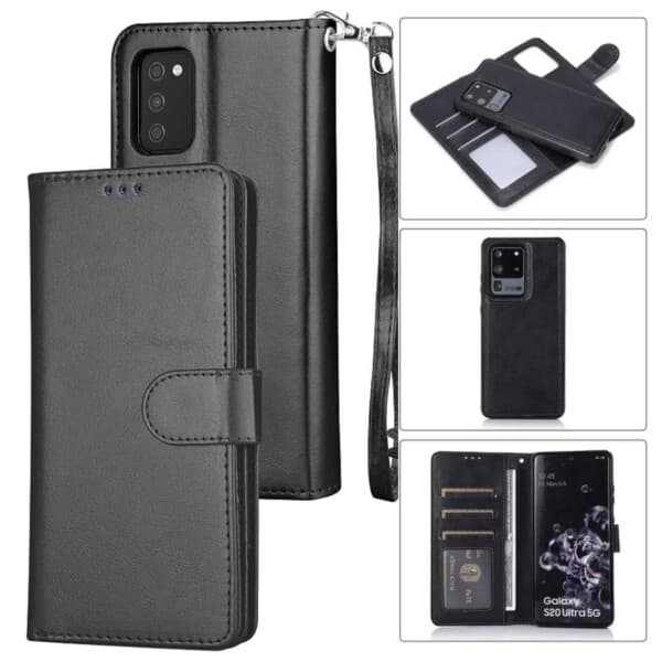 Samsung Galaxy S23 2-i-1 Magnetiskt Plånboksfodral Svart