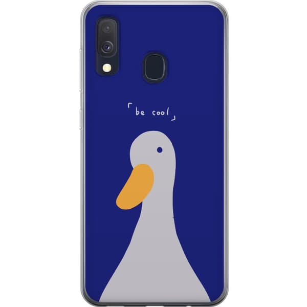 Samsung Galaxy A40 Gjennomsiktig deksel Kul Anka