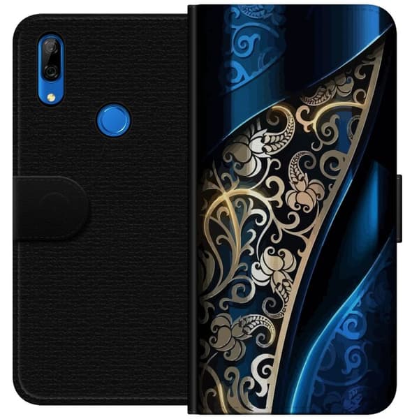 Huawei P Smart Z Lommeboketui Blå og Gull