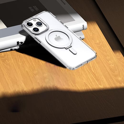 INF Magnetisk beskyttende telefonveske med usynlig stativ som er kompatibel med iPhone iPhone 14 Pro