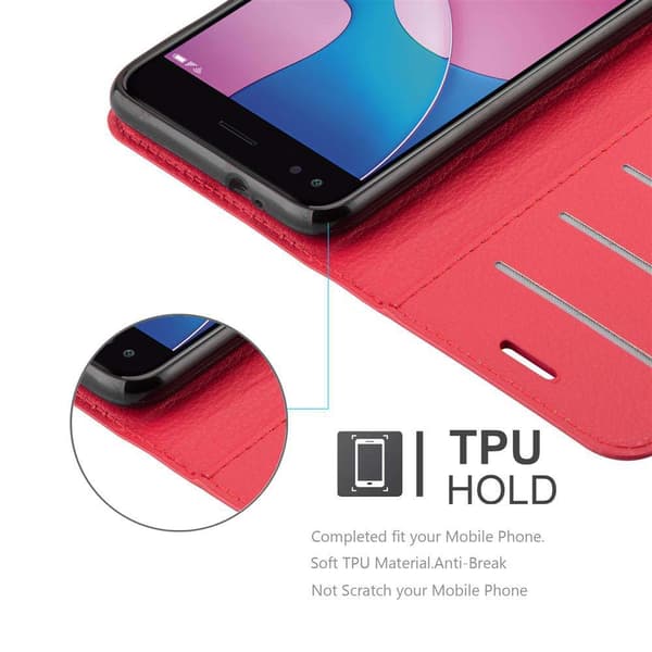 Huawei Y6 PRO 2017 Suojakotelo Lompakkokotelo Matkapuhelinkotelo Suojakuori jossa magneettisuljenta, jalusta-toiminto ja korttitasku