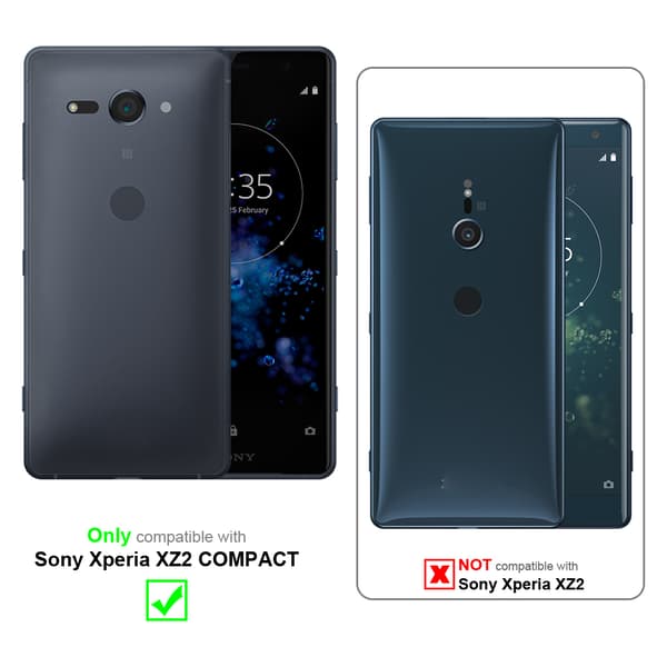 Sony Xperia XZ2 COMPACT Suojakotelo Lompakkokotelo Matkapuhelinkotelo Suojakuori jossa magneettisuljenta, jalusta-toiminto ja korttitasku