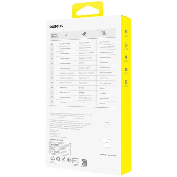 Baseus iPhone 15 Plus Cover Lucent Series Transparent Klar