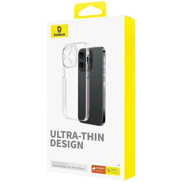 Baseus iPhone 15 Plus Cover Lucent Series Transparent Klar