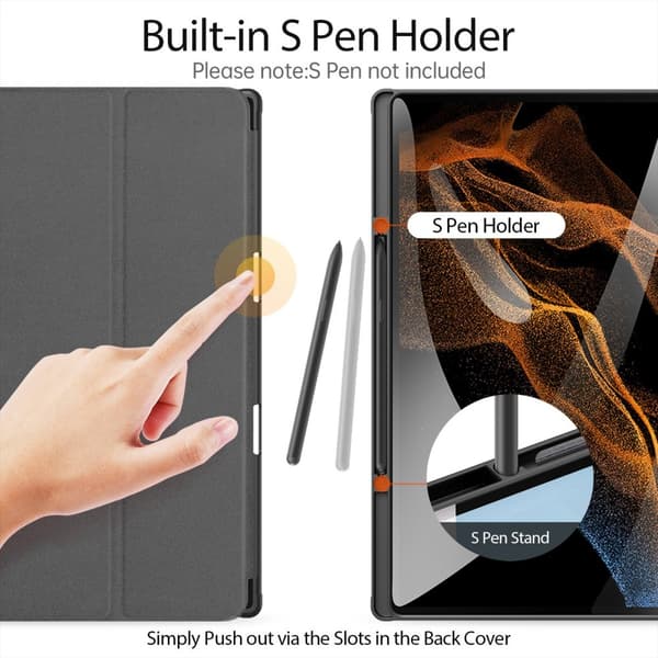 DUX DUCIS Samsung Galaxy Tab S9 Ultra Fodral DOMO Series Svart