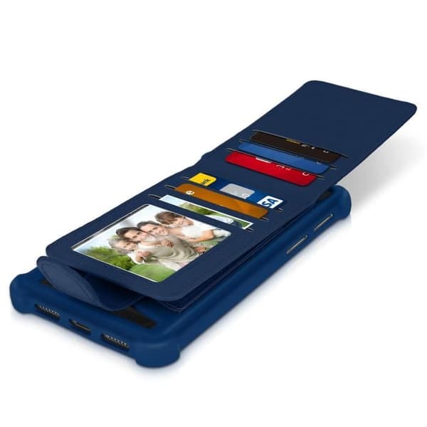 Smartphone-fodral - Universell - Silikon - Inbyggt kortfack - 5,3" till 5,5" - Mörknatt XXL