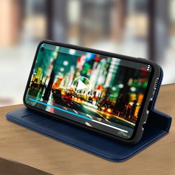 Husfolio plånbok - AVIZAR - Samsung Galaxy S10e - Silikongel - Fullständigt skydd - Videostöd