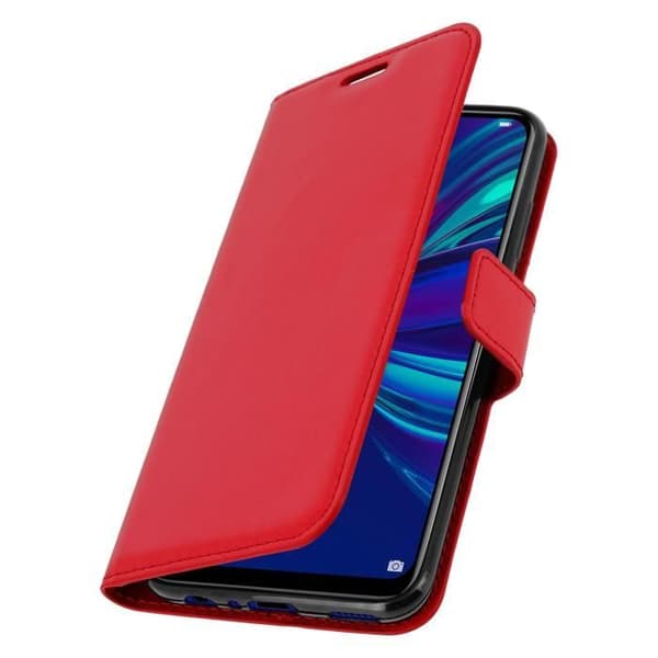 Hus - Huawei - P Smart 2019 - Kortfodral - Ekoleder - Röd