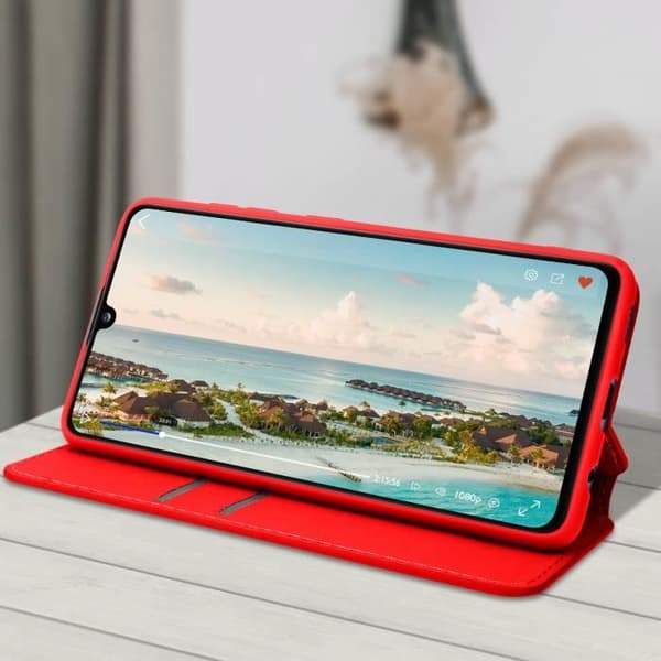 Smartphone-fodral - Samsung - Galaxy A41 - Ekoklädsel - Magnetisk flap - Stödfunktion