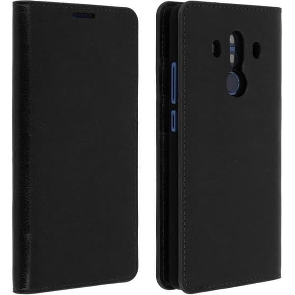 Etui - Huawei - Mate 10 Pro - Äkta läder - Plånbok - Videostöd funktion
