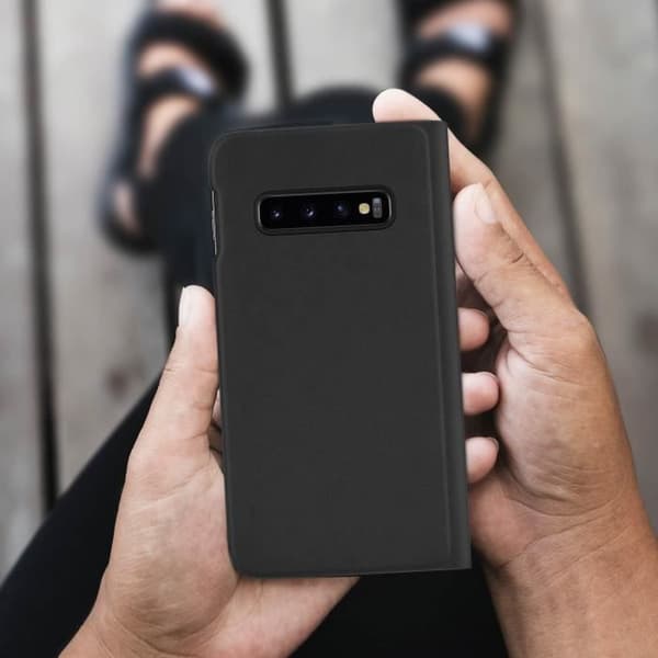 Housse - ANYMODE - Galaxy S10 Plus - Fodral Folio - Kortficka - Heltäckande skydd