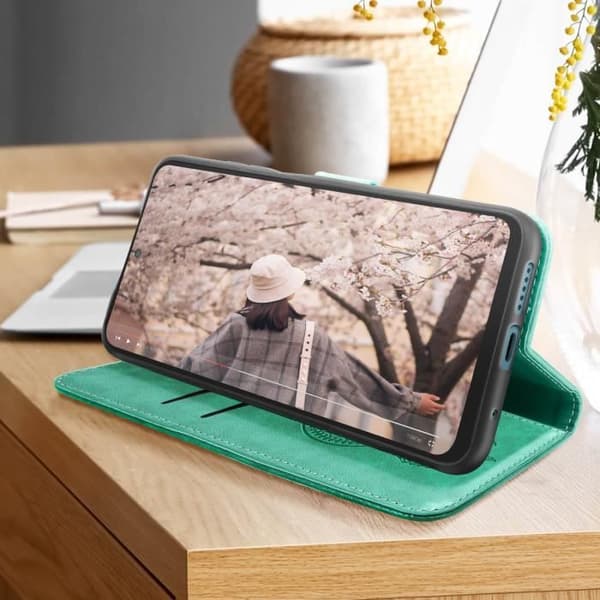 Dream Catcher Mandala Fodral för Xiaomi Redmi Note 11 och 11s Wallet Green