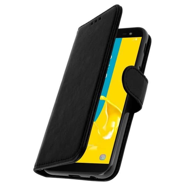Fodral för Samsung Galaxy J6 - Svart - Silikongel - Stödfunktion - Magnetisk - Mjuk