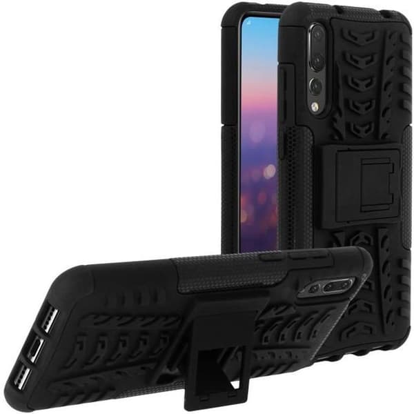 Coque - Huawei - P20 Pro - Stötsäker Skydd - Inbyggt Stöd - Svart