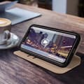 Miniatyrbild 3 av 4: iPhone 11 Fodral - AVIZAR - Folio Wallet Fodral - Ekologiskt läder - Stativfunktion - Gul