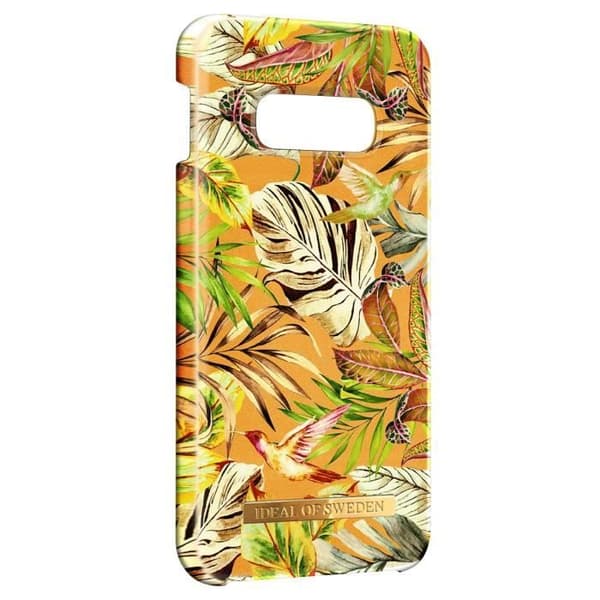 Fodral - IDEAL OF SWEDEN - Samsung Galaxy S10e - Mango Jungle - Resistant - Orange