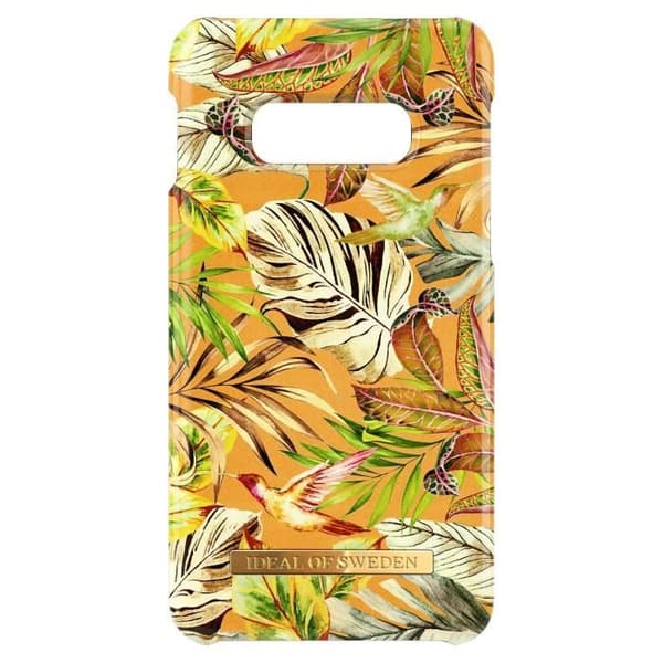 Fodral - IDEAL OF SWEDEN - Samsung Galaxy S10e - Mango Jungle - Resistant - Orange