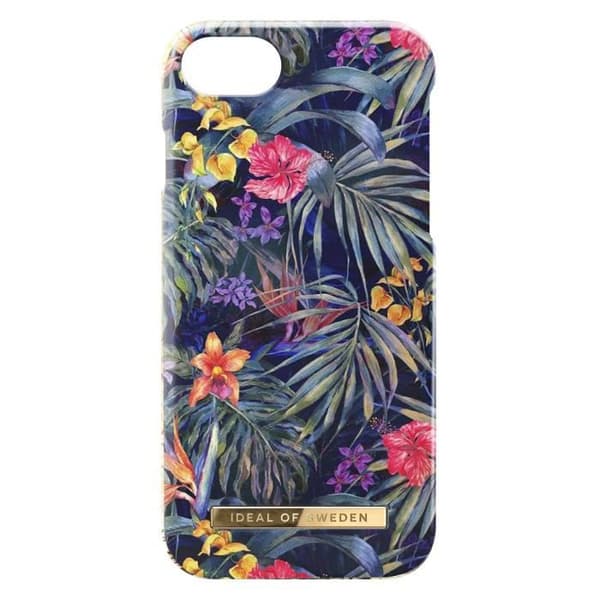 Hårdskal iPhone Mysterious Jungle - IDEAL OF SWEDEN - Blommönster - Kompatibel med trådlös QI-laddning