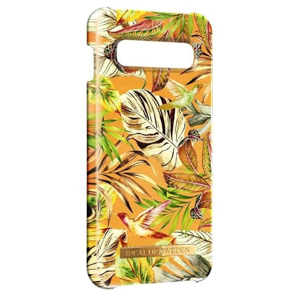 Samsung Galaxy S10 Fodral - Mango Jungle - Ideal of Sweden - Slitstark - Orange
