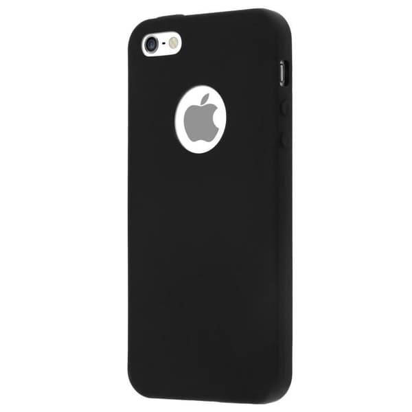 iPhone SE / 5S / 5 Soft Gel TPU Silikonfodral - Mattsvart
