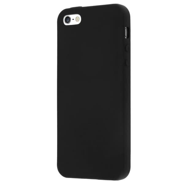 iPhone SE / 5S / 5 Soft Gel TPU Silikonfodral - Mattsvart