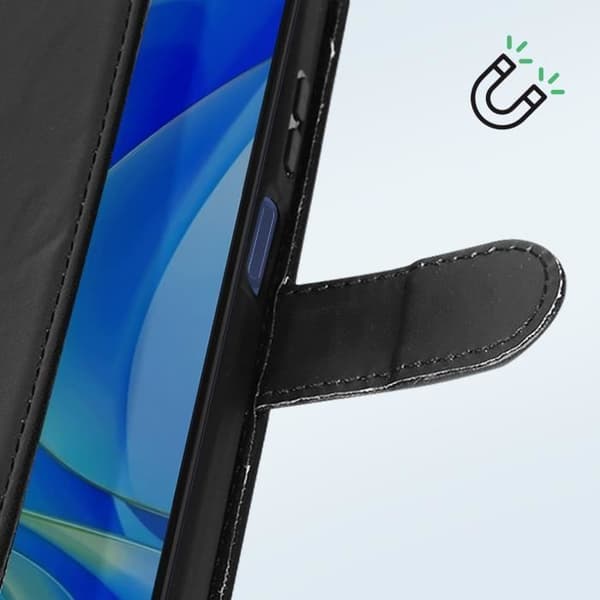 Fodral för Huawei Nova Y70 - Tactical Field Notes - Videosupportplånbok - Svart - Hård - Syntet