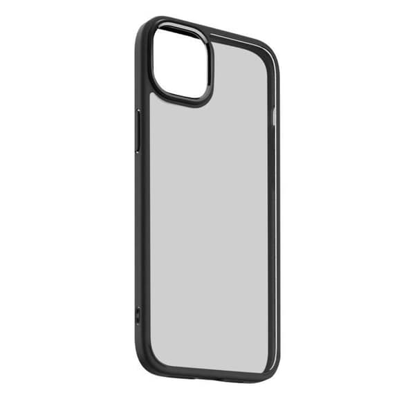Spigen iPhone 14 Plus Fodral - Frostad Baksida - Svart kontur - Stötsäker - Ultra Hybrid Series