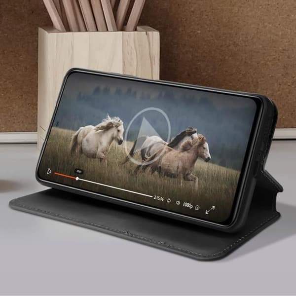 Fodral för Xiaomi Redmi Note 11 Pro 5G Dubbel Innerficka Video Support Svart