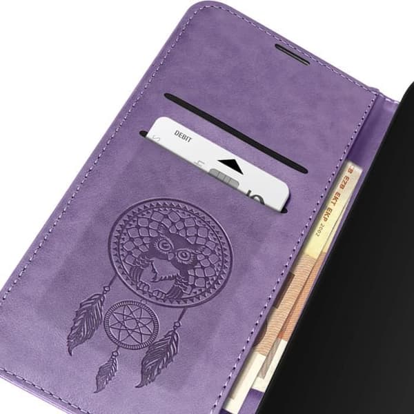 Dream Catcher Mandala Fodral till Xiaomi Redmi Note 11 och 11s Purple Wallet