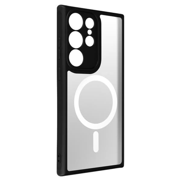 MagSafe Fodral till Samsung Galaxy S23 Ultra - AVIZAR - Hård rygg och mjuk kontur - Svart