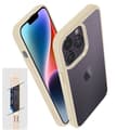 Miniatyrbild 4 av 4: Spigen iPhone 14 Pro Max Clear Outline Beige Stötsäkert Ultra Hybrid-fodral