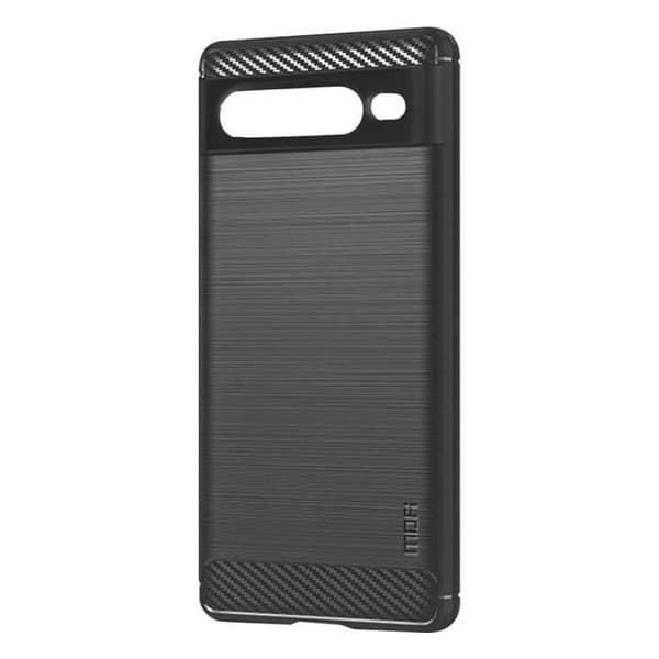 Fodral - MOFI - Google Pixel 7 Pro - Koleffekt - Borstad metall - Svart