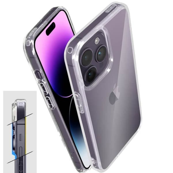 Spigen iPhone 14 Pro Max Clear Contour Stötsäkert skal Ultra Hybrid Series