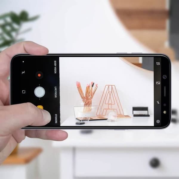 Bakkamera - Samsung - A6 2018 - Svart - Fotosensormodul - Integrerad anslutningskabel