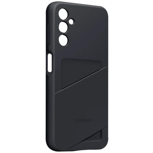 Original Samsung A14 4G och 5G silikonfodral Korthållare Korthållare Svart