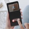 Miniatyrbild 3 av 4: Skal till Samsung Galaxy A22 / M32 med dubbelfönster videohållare svart