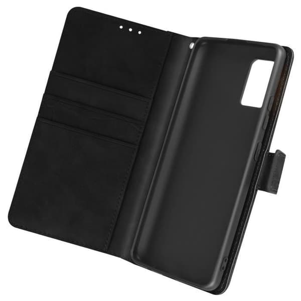 Fodral till Samsung Galaxy A51 - AVIZAR - Krokodileffekt - Plånbok - Videostöd - Svart
