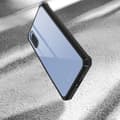 Miniatyrbild 3 av 4: Sony Xperia 10 III Hårt fodral Förstärkta hörn Tunna Transparent Svart