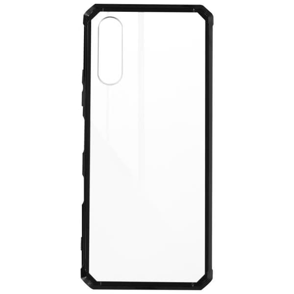 Sony Xperia 10 III Hårt fodral Förstärkta hörn Tunna Transparent Svart