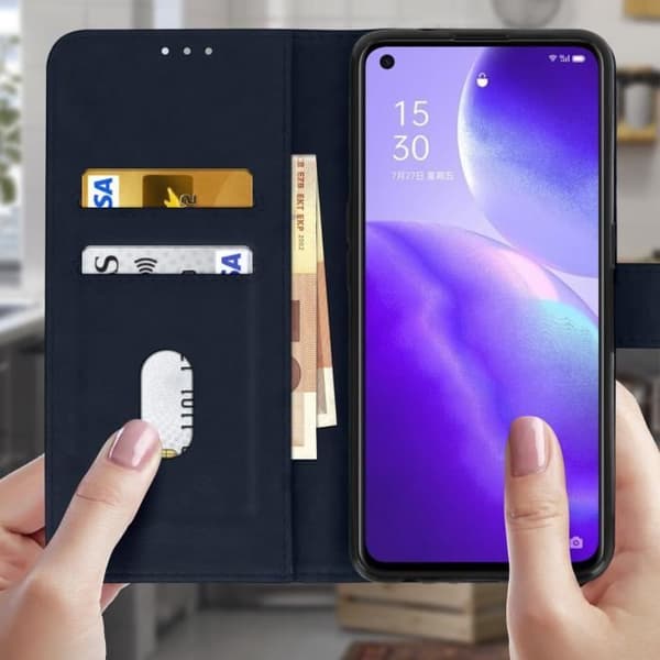 Fodral - Oppo - Find X3 Lite - Skydd - Kortfäste - Videostöd - Magnetisk