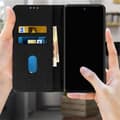 Miniatyrbild 3 av 4: Xiaomi Redmi 10 Fodral - AVIZAR - Plånboksfodral - Videostöd Funktion - Svart