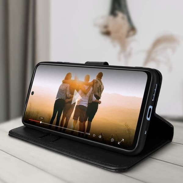 Xiaomi Redmi 10 Fodral - AVIZAR - Plånboksfodral - Videostöd Funktion - Svart