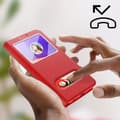 Miniatyrbild 4 av 4: Housse AVIZAR för Samsung Galaxy A22 5G - Röd - Dubbelfönster Videostöd