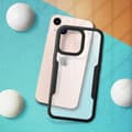 Miniatyrbild 3 av 4: iPhone 13 Pro-fodral - AVIZAR - Dubbel Plexiglas - Framsidan Polymer - Förstärkta hörn - Svart