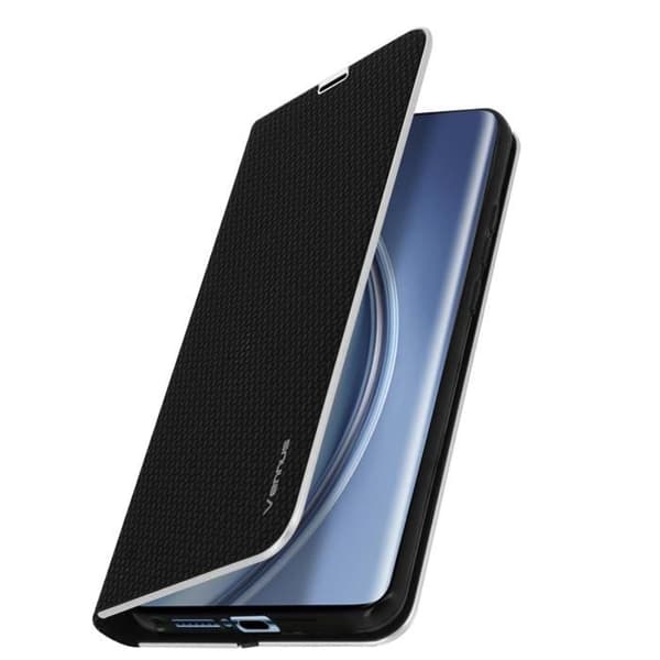 Fodral Folio - Xiaomi - Mi 10 / Mi 10 Pro - Ekoskinn - Videostöd - Svart