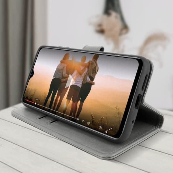 Fodral - Xiaomi - Redmi 9T - Skydd - Kortfack - Videostöd - Magnetisk