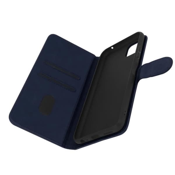 Étui Galaxy A22 5G - AVIZAR - Chersterfield - Kortficka Stöd - Mörknatt